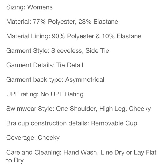 Liberty & Justice One Shoulder High
Leg Cheeky Cut Out One Piece Swimsuit NWT S - Picture 7 of 9